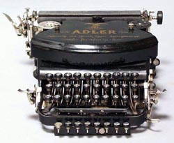 Die gute Adler Schreibmaschine
