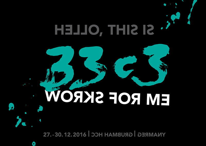 Hello, this is 33C3 „works for me“