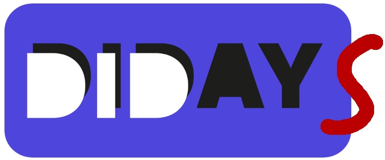 Ein Typo-Logo das DIDAYS buchstabiert