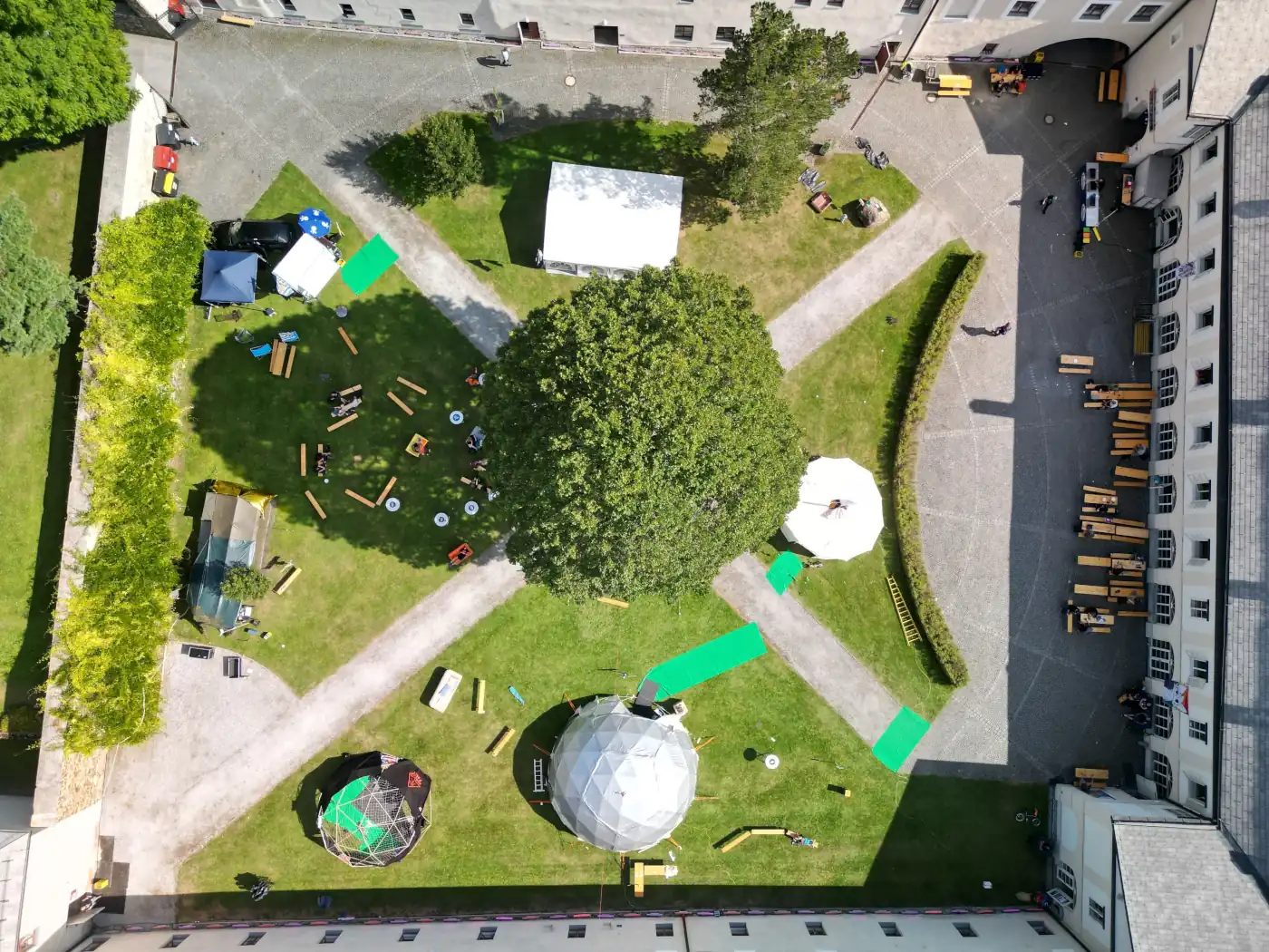 Das Schloss von oben